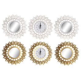 Reloj Urban DKD Home Decor Blanco Dorado 2.5 x 25 x 25 cm Set de 3 (2 Unidades) Precio: 16.50000044. SKU: B15MX6GM4E