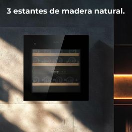 Cecotec Vinoteca integrable 36 botellas Duo 36000 Touch doble zona negro cristal LED