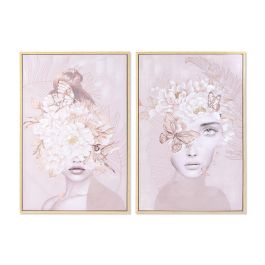 Cuadro DKD Home Decor Flores Moderno (80 x 4 x 120 cm) (2 Unidades) Precio: 139.8899997. SKU: B14Z4LMAV5