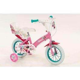 Toimsa 12613 Bicicleta Infantil Minnie Mouse Disney Huffy Rueda 12 pulgadas Oficial Licenciada para Niños y Niñas +3 Años