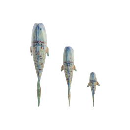 DKD Home Decor Decoración Pared Mediterráneo Azul Multicolor Metal Set de 3 Piezas 14 x 46 x 12 cm Precio: 51.49999943. SKU: B1KLV6YCAQ