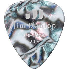 Dunlop Púas Guitarra Heavy Abalón Celluloid Pack 12 Unidades