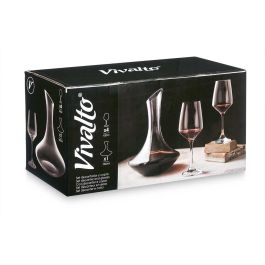 Set Decantador Vivalto 1800 ml con 4 Copas 420 ml - Vidrio Transparente 38.5x25x20 cm (2 Unidades) Set Decantador Vivalto 1800 ml con 4 Copas 420 ml - Vidrio Transparente 38.5x25x20 cm (2 Unidades)