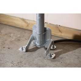 Next Green HD 60 Soporte de Techo y Suelo para Tubos de Acero Ø 60mm | Ideal Cajas Carga, Garajes | Entrada Cable 360°