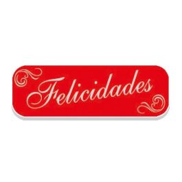 Etiquetas Regalo Adh. Holograficas Rollo 250 Uds. 45X15 Felicidades Rojo Precio: 9.89999978. SKU: B15AWGBDY2