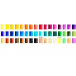 Faber Castell Acuarelas en Pastillas Creative Studio, Estuche de 48 Colores Surtidos