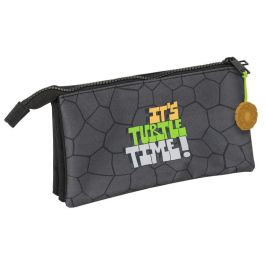 Safta Estuche Portatodo Escolar Tortugas Ninja Tres Cremalleras 120x30x220 mm