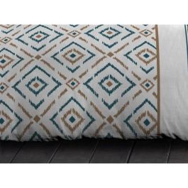 Funda nórdica Microfibra ETHNO 220x240cm y 2 fundas de almohada 63x63cm Duck Blue Funda nórdica Microfibra ETHNO 220x240cm y 2 fundas de almohada 63x63cm Duck Blue