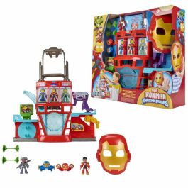 Hasbro HASG12595L0 - Iron Man HQ, caja electrónica infantil de Marvel Iron Man y sus increíbles amigos, a partir de 4 años