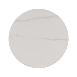 Mesa Centro Blanco-Natural 80 X 80 X 35 cm