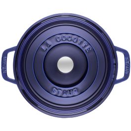 Staub La Cocotte Redonda 26cm de Hierro Fundido Azul Oscuro