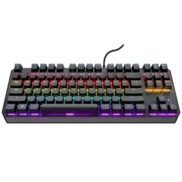 Trust Gaming Teclado Gaming Mecánico GXT 834 Callaz TKL con Iluminación Arcoíris y Teclas Mecánicas