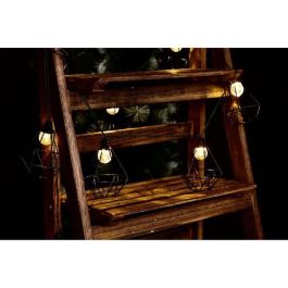 Lumi Jardin Guirnalda Solar LED Exterior Diamante Jaula Mily 10 Bombillas 3.8m, Resistente al Agua, con Encendido Automático y Modos