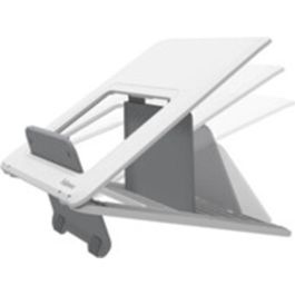 Fellowes Soporte Elevador Para Portátil Breyta - 12 Ajustes de Altura, Diseño Compacto y Portátil, Blanco