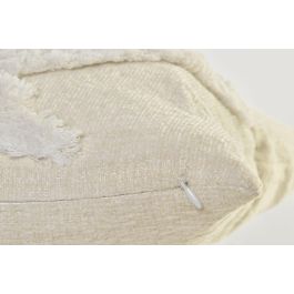 DKD Home Decor Cojin Boho Terracota Crema 40 x 40 x 10 cm (4 Unidades)