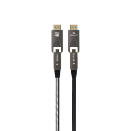 Gembird CCAP-HDMIDD-AOC-10M Cable HDMI AOC Premium 4K 60Hz Ethernet Fibra Óptica Tipo A-D 10m Chapado Oro Negro Precio: 54.49999962. SKU: B1F9SQQEVT