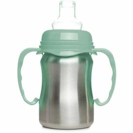 Thermobaby THE3023191861189 Vaso de aprendizaje Acero Inoxidable 180 ml Verde Cactus Ergonómico Antigoteo