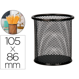 Q-connect Cubilete portalápices Negro Metal Rejilla Redondo Diámetro 86 mm Alto 105 mm Precio: 4.49999968. SKU: BIX24220