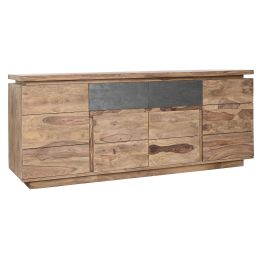 DKD Home Decor Buffet Alpino Natural Gris Madera Sheesham con 2 Cajones, 4 Puertas y 2 Estanterías - Ancho 175 x Fondo 45 x Alto 72 cm Precio: 686.50000012. SKU: S3034426