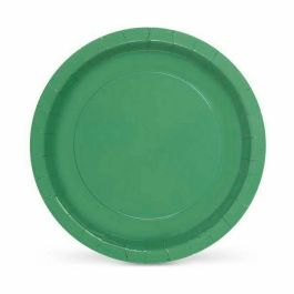 Set de Platos Algon Desechables Cartón Verde 10 Piezas 20 x 20 x 1,5 cm (36 Unidades)