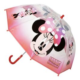 Cerdá Paraguas Manual Poe Burbuja Minnie Mouse 45 cm Rojo para Niños 3+ Años
