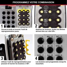 MASTER LOCK Caja de llave segura - Botones