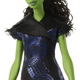 Mattel Muñeca Elphaba Thropp Musical JFM09 Wicked Cantarina Vestido Verde Piel Verde