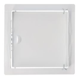 Edm Tapa de Registro Cuadrada Empotrable Acero 20x20cm Blanca
