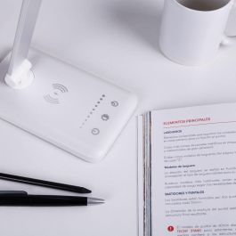 Lámpara de Mesa LED con Cargador Inalámbrico 6W 420Lm, Tonalidad de Luz Regulable CCT