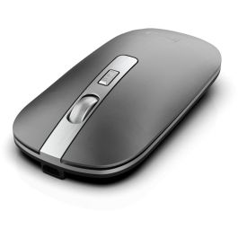 INCA IWM-531RG Ratón Inalámbrico & Bluetooth 1600 DPI Recargable Plateado