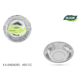 Set de 6 bols de cartón plata 450cc Algon (18 Unidades) Precio: 14.49999991. SKU: B1C8GFGBBK