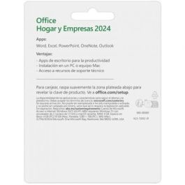 Microsoft Office Hogar y Empresas 2024 Licencia Perpetua 1 Usuario EP2-06686