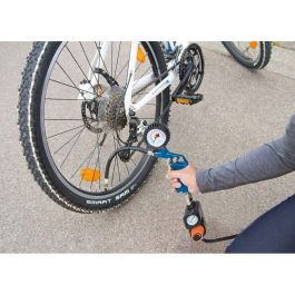 Scheppach Compresor portátil AIR CASE 2L 1100W 8 bares con 12 accesorios, pistola de aire y manija de inflado