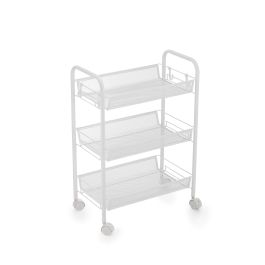 Inde Carrito Auxiliar Confortime de 3 Niveles con Ruedas, 58.7 cm Largo x 26.7 cm Ancho x 7.5 cm Alto (4 Unidades)