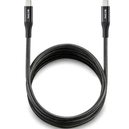 NGS KNOT 240W-2 Cable USB 4.0 Tipo-C Macho a USB Tipo-C Macho, Carga Rápida Hasta 240W, Transferencia 40Gbps, 2 Metros, Negro Precio: 14.88999985. SKU: B122JVCXNE