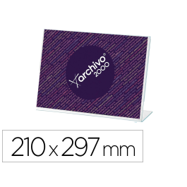 Archivo 2000 Expositor Sobremesa En Forma De L Din A4 Horizontal 65x300x215 mm Precio: 3.88999996. SKU: B136E3PQHV