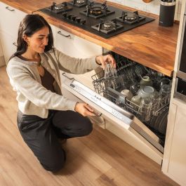 Cecotec Lavavajillas integrable 60 cm Bolero Aguazero 6500 Full-BI C 15 servicios acero