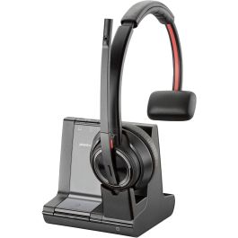 Poly Auriculares DECT Savi 8210 Office USB-A Monaural Inalámbricos con Cancelación de Ruido y SoundGuard DIGITAL