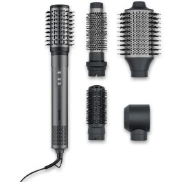 Severin WL 0683 Cepillo de Aire Caliente Kit de Peluquería 1500W - Secado, Alisado, Iónico, 4 Cabezales, Antracita/Plata