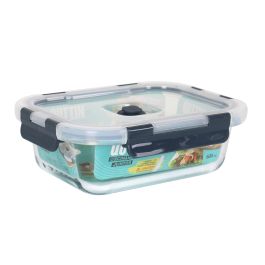 Fiambrera rectangular con tapa Quttin 18.4x14 cm - 600 cc (6 Unidades)