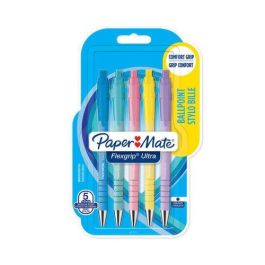 Boligrafo Paper Mate Retractil Flexgrip  Pastel Blister De 5 (Tinta Negro) Precio: 10.95000027. SKU: B148H24VLV