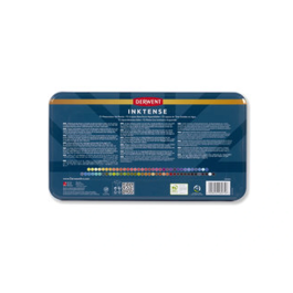 Derwent Lápices de Acuarela Inktense Caja Metálica 72 Unidades Colores Surtidos