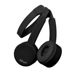 AURICULARES TRUST NANO BLACK - DRIVERS 27MM - MICRÓFONO OMNIDIRECCIONAL - PLEGABLES - CABLE 110CM - JACK 3.5MM - FUNC. MANOS LIBRES