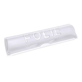 Dispensador de papel de aluminio y film, PVC, blanco, 33 cm