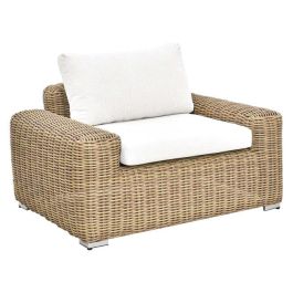 DKD Home Decor Sillón Terraza Y Jardin Marron Claro Beige 87 x 63 x 111 cm