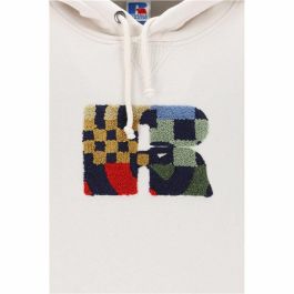 Sudadera con Capucha Hombre Russell Athletic Makie Blanco