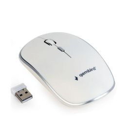 Gembird MUSW-4B-01-W ratón Oficina Ambidextro RF inalámbrico Óptico 1600 DPI