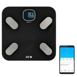 BÁSCULA DE ANÁLISIS CORPORAL INTELIGENTE WiFi ATENEA FIT NEGRA - MONITORIZACIÓN MÁS DE 15 PARÁMETROS MEDICIÓN - GENERACIÓN ESTADÍSTICAS Y GRÁFICOS