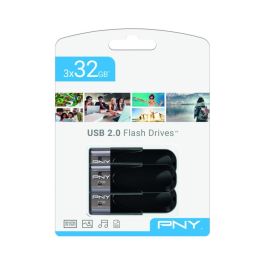 PNY Attaché 4 - Unidad Flash USB 2.0 de 32 GB con Conector USB Tipo A - Pendrive Compacto Negro con Tapa Protectora Precio: 15.49999957. SKU: B1D4Y3GPZV