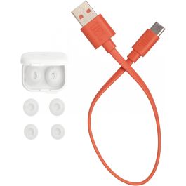 JBL Tune Flex 2 Auriculares True Wireless Bluetooth 5.3 Intraaurales IP54 con Cancelación de Ruido Adaptativa Blancos